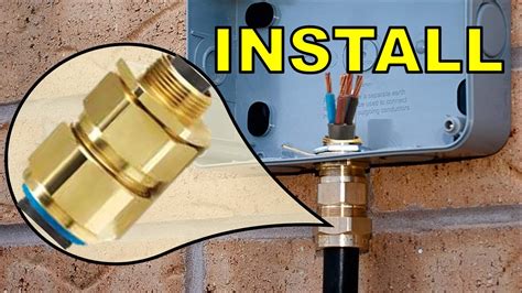 how to install cable glands